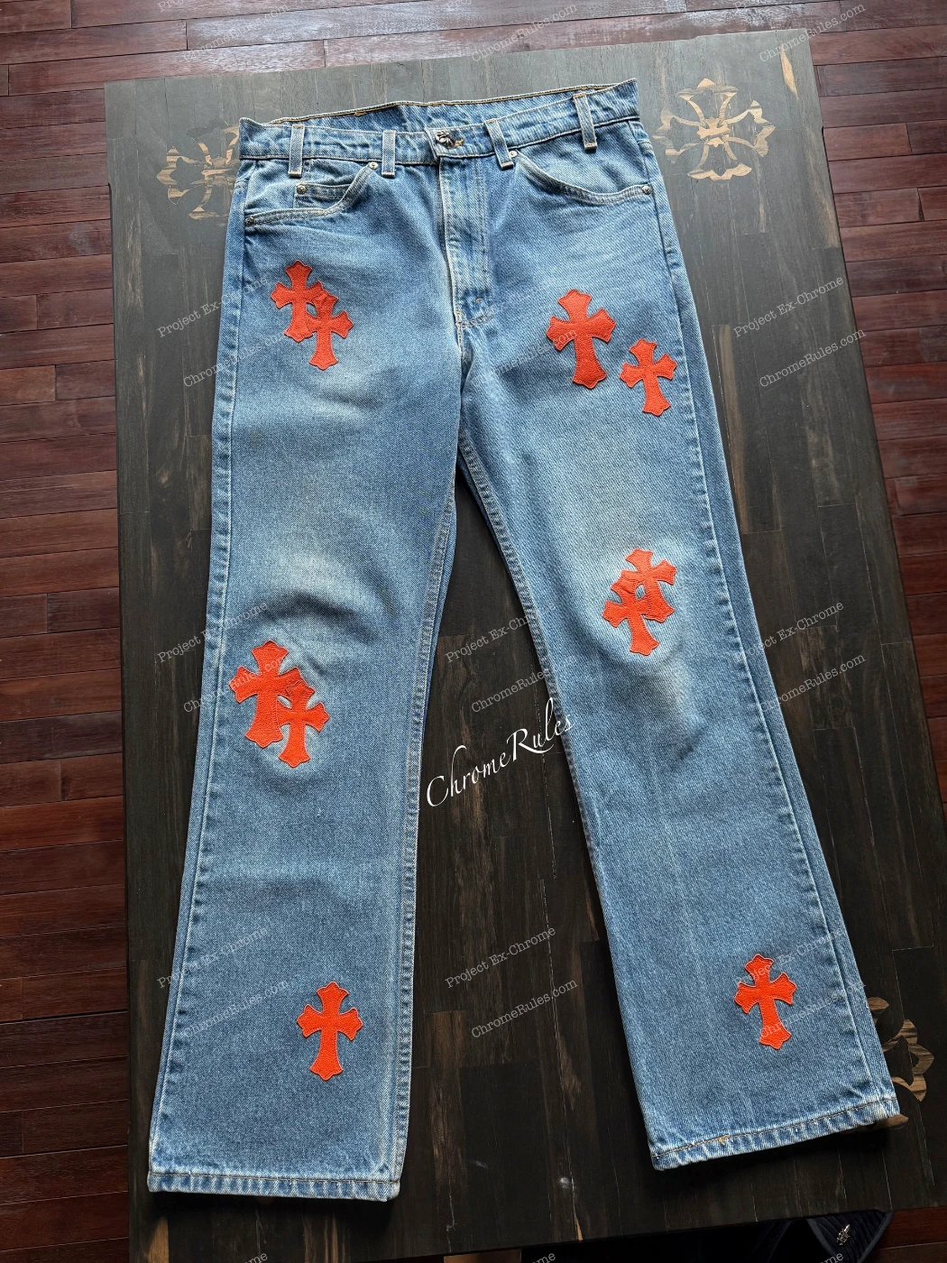 Orange Patch Levi’s 517 — image 1