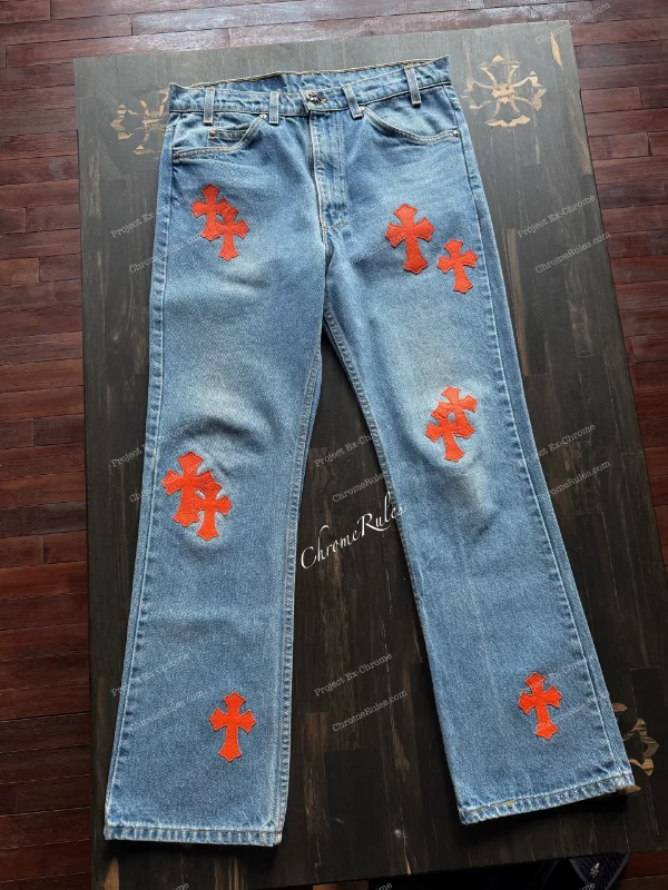 Orange Patch Levi’s 517 — image 1