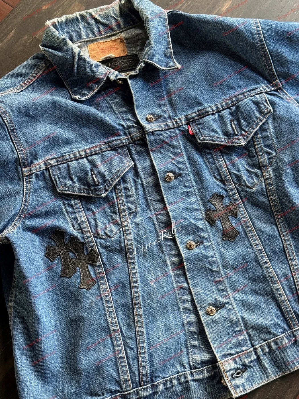 Black Patch Levi’s Type3 Jacket — image 1