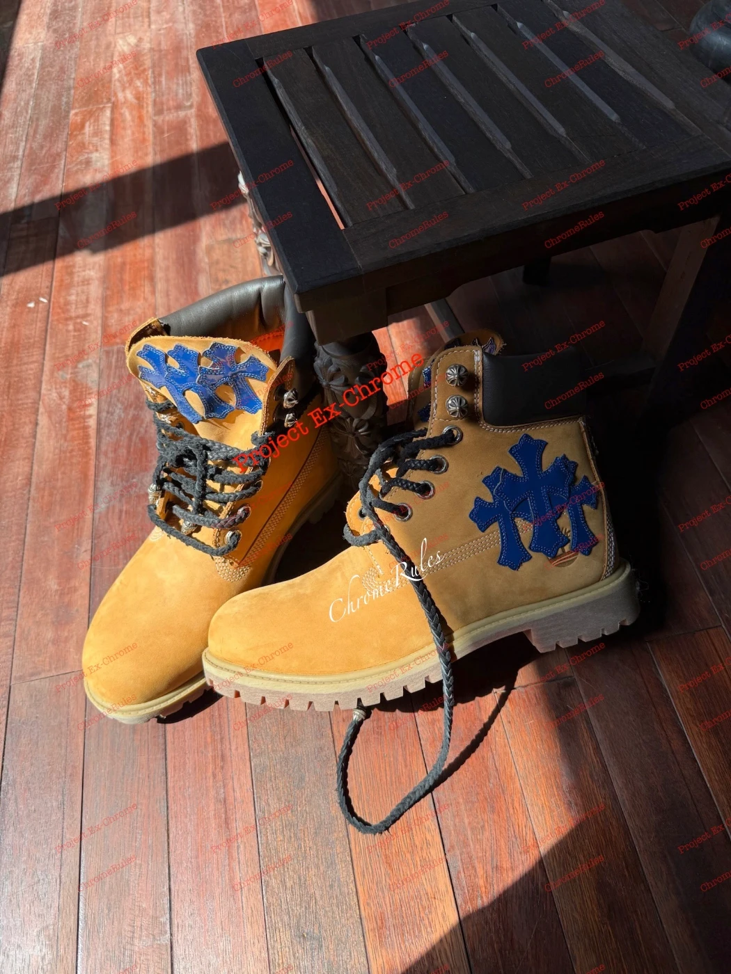 Blue Patent Patch Timberland — 圖片 1