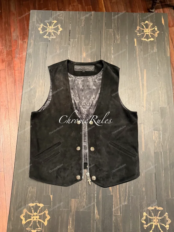 Black Suede Vest — image 1