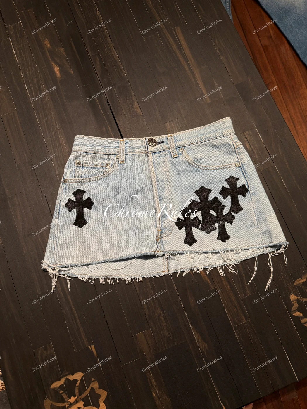 Black Patch Levi’s Skirt — 圖片 1