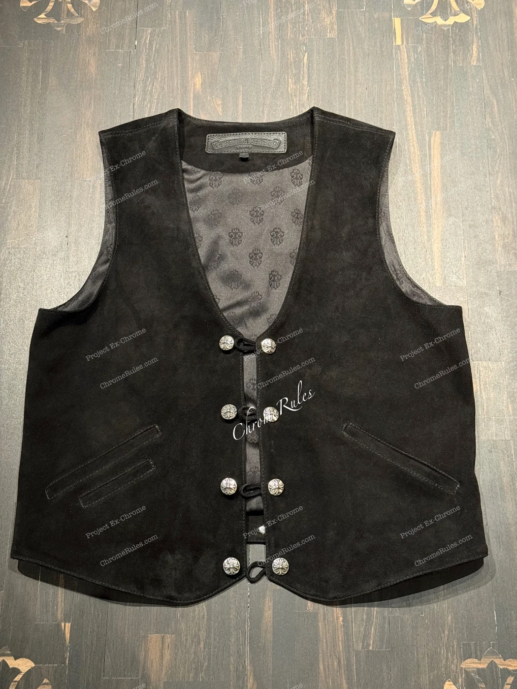 Suede Fleur Vest — image 1