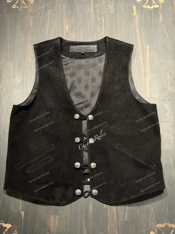 Suede Fleur Vest — image 1