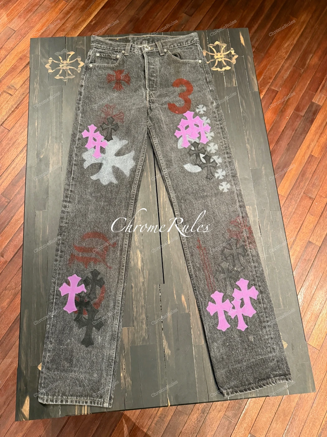 Purple Stencil Levi’s 501 — 圖片 1