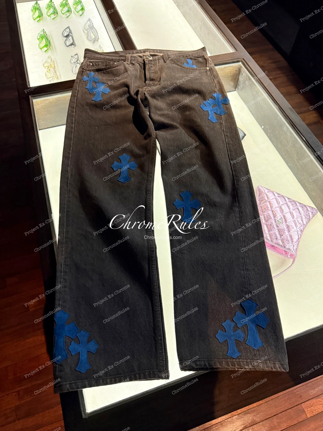 Blue Suede Peacock Patch Levi’s 501 — 画像 1