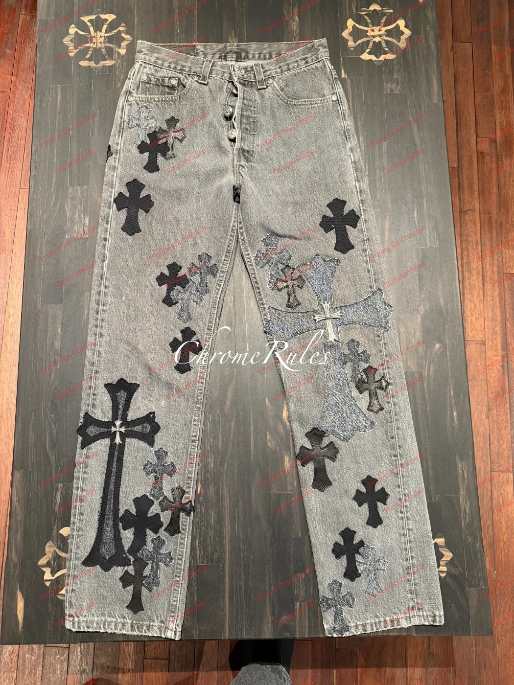 Overpatched Levi’s 501 — image 1