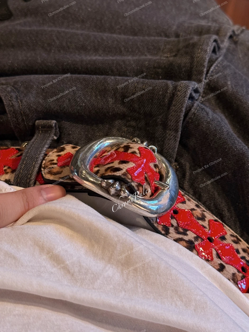 Gunslinger Leopard Red Patent Patch — image 1